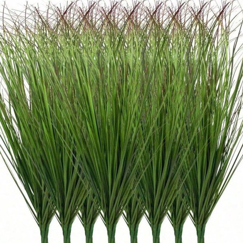 Snake Plant - 12 قطعة عشب البصل الاصطناعي الخضرة