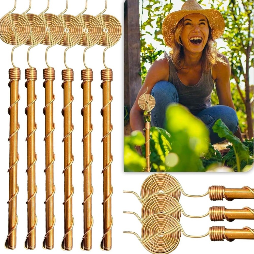 Plant Support Stake - أوتاد نحاسية حلزونية مرنة ومتينة لدعم
