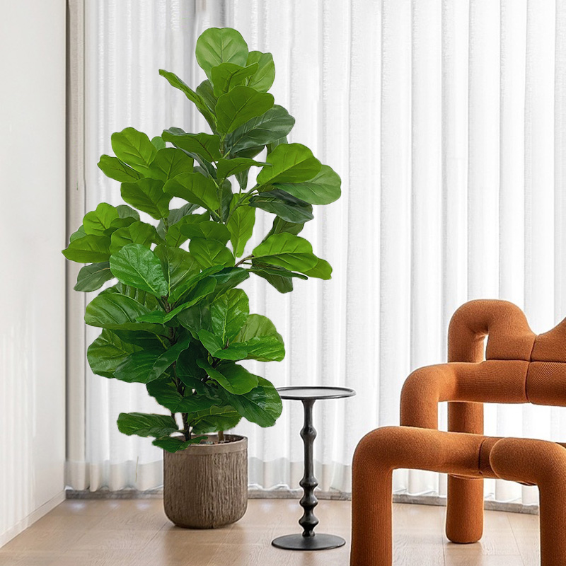 Fiddle Leaf Fig - 23-41in شجرة اللبخ الاصطناعي النباتات وهمية