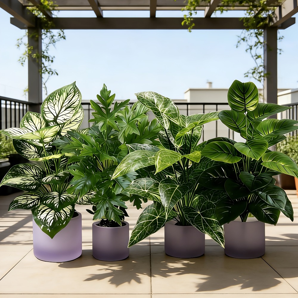 4 قطع نباتات اصطناعية بـ 48 ور - مراجعة Snake Plant وسعره