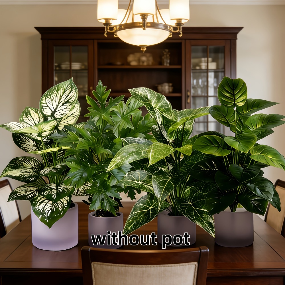 4 قطع نباتات اصطناعية بـ 48 ور - مراجعة Snake Plant وسعره