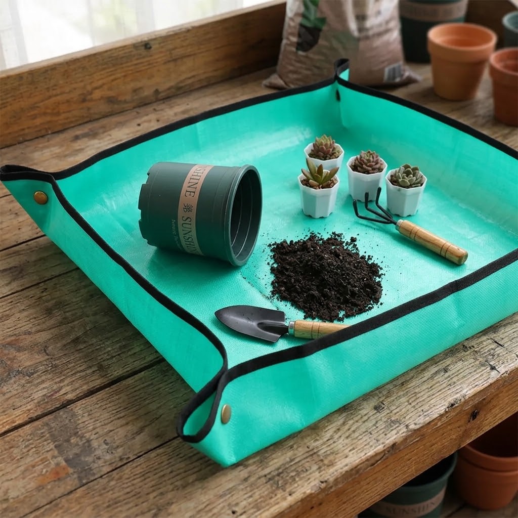 حصيرة مقاومة للماء لزراعة النب - مراجعة Repotting Mat وسعره