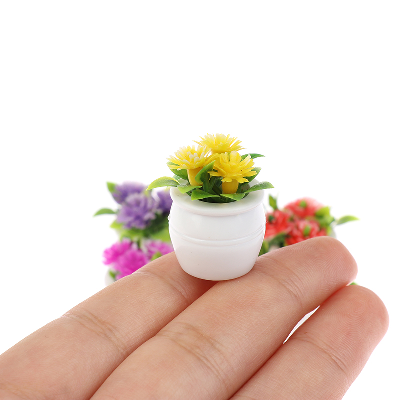 3 قطع محاكاة صغيرة لبيت الدمية - مراجعة Plant Pot وسعره