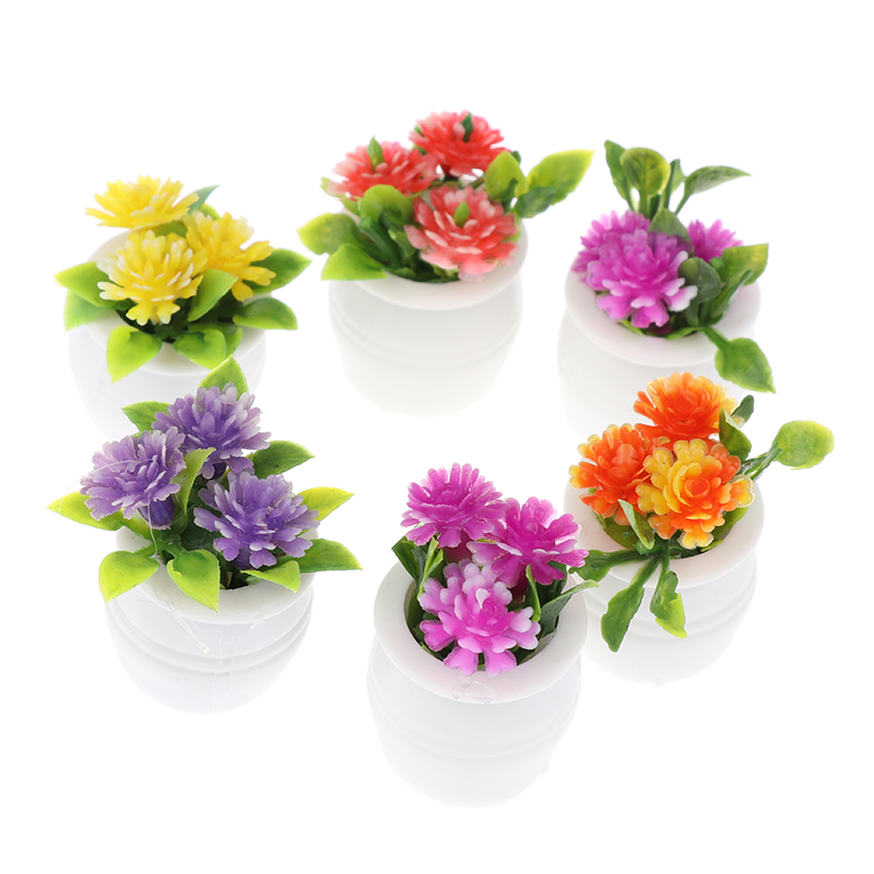 3 قطع محاكاة صغيرة لبيت الدمية - مراجعة Plant Pot وسعره